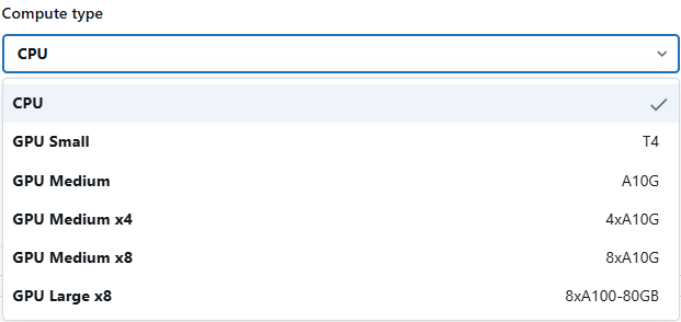Choosing the appropriate compute type - Databricks Model Serving - Model Serving - Model Serving Databricks - Serverless Compute - Databricks Model Serving Pricing - Machine Learning Model Deployment - ML Model Serving - MLflow Model Serving - Mlflow Serving - Deploy Machine Learning Model - Databricks MLflow - Managed MLflow - MLflow Model Registry - MLflow