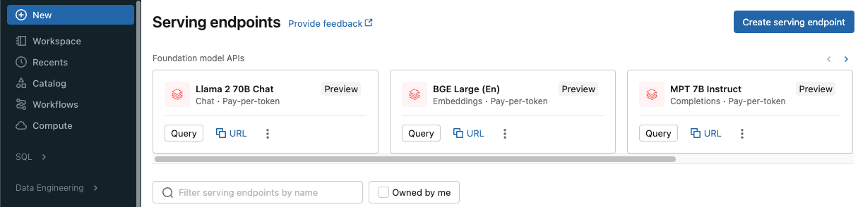 Creating the serving endpoint - Databricks Model Serving - Model Serving - Model Serving Databricks - Serverless Compute - Databricks Model Serving Pricing - Machine Learning Model Deployment - ML Model Serving - MLflow Model Serving - Mlflow Serving - Deploy Machine Learning Model - Databricks MLflow - Managed MLflow - MLflow Model Registry - MLflow