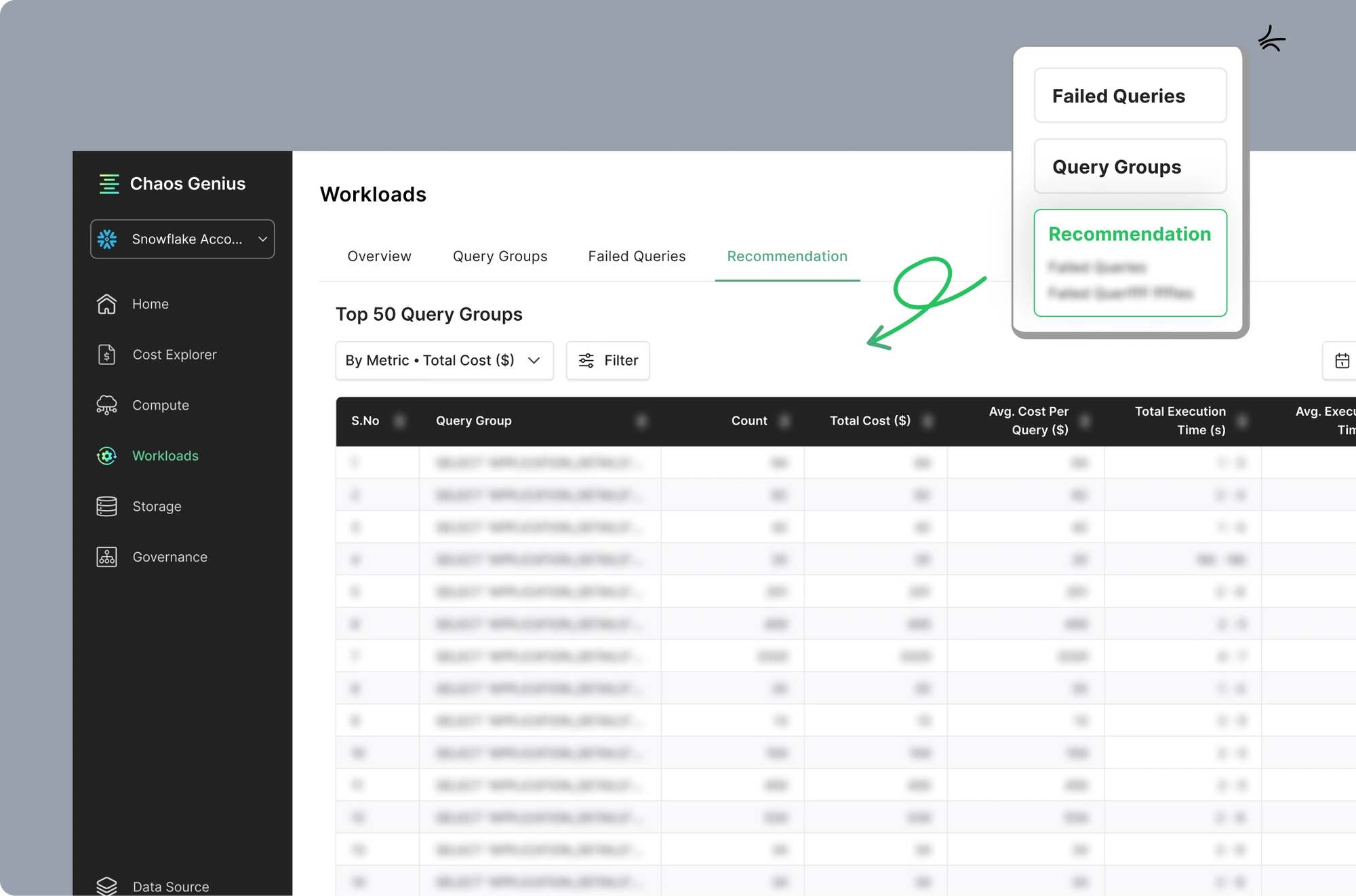 Chaos Genius Query and Database Optimization