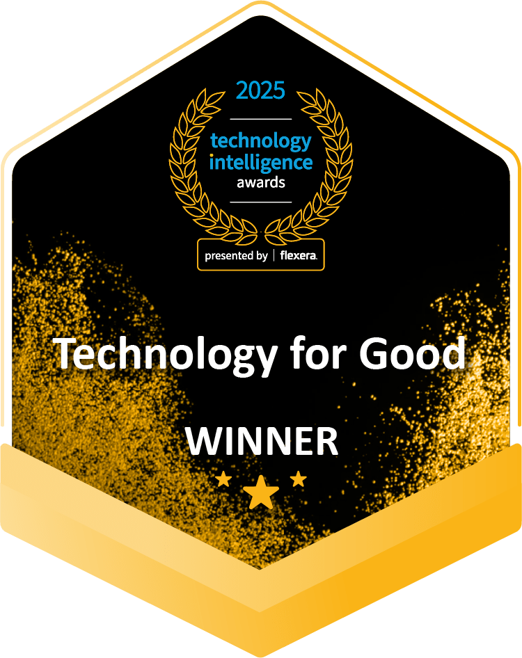 Technology for Good award winner - 2025 Flexera Technology Intelligence Awards