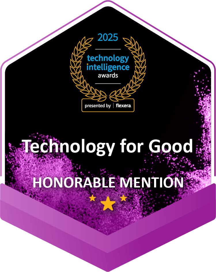 Technology for Good honorable mention - 2025 Flexera Technology Intelligence Awards